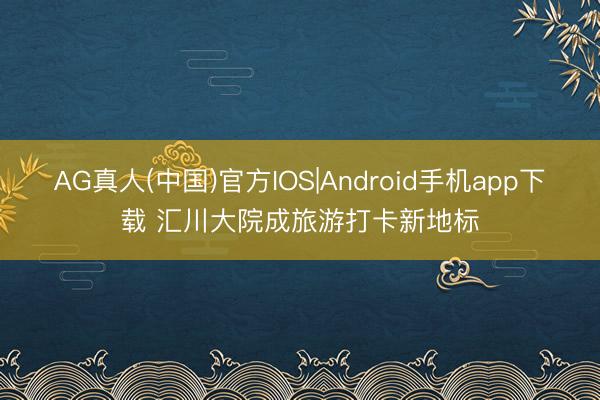 AG真人(中国)官方IOS|Android手机app下载 汇川大院成旅游打卡新地标