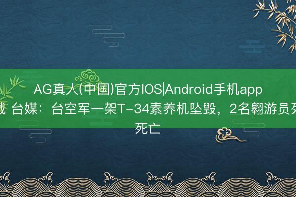 AG真人(中国)官方IOS|Android手机app下载 台媒：台空军一架T-34素养机坠毁，2名翱游员死亡