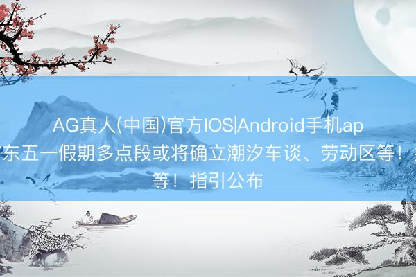 AG真人(中国)官方IOS|Android手机app下载 广东五一假期多点段或将确立潮汐车谈、劳动区等!指引公布